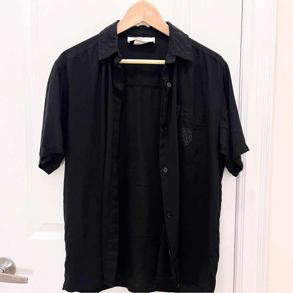 90s Vintage Two Roads Button Up Short Sleeve Shirt